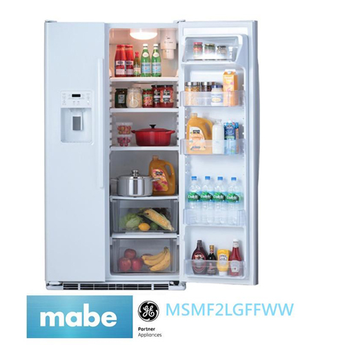 MABE 美寶702公升純白門板超薄型對開冰箱MSMF2LGFWW+基本安裝產品圖
