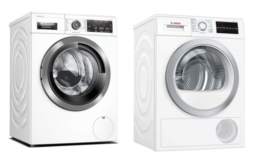 BOSCH博世活氧除菌滾筒洗衣機WAX32LH0TC(歐規10KG)+WTG86404TC(歐規9KG)冷凝式乾衣機贈:BOSCH專用堆疊架+基本安裝產品圖