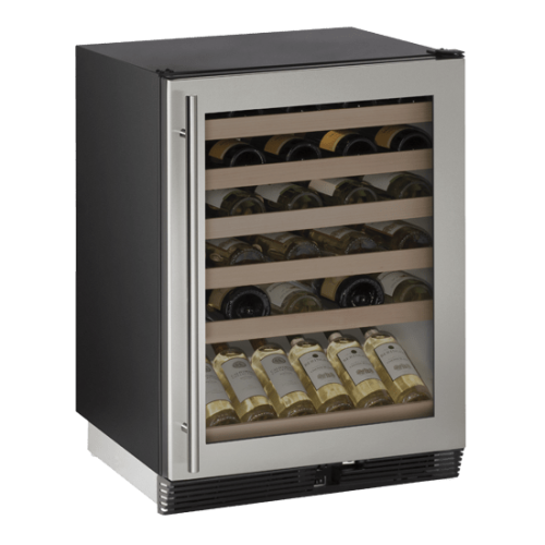美國 U-Line優萊恩1000系列 1024WCS機械式旋鈕紅酒櫃-48瓶 崁入/獨立+基本安裝產品圖
