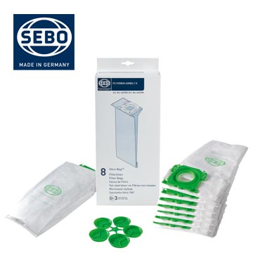 德國原裝SEBO 6629ER AIRBELT K系列專用 Ultra-Bag過濾集塵袋x8個  |產品專區|生活家電|德國SEBO吸塵器