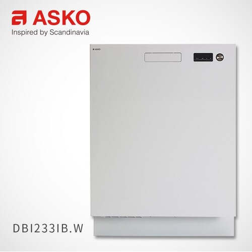 瑞典ASKO洗碗機DBI233IB.W崁入型白色13人份洗程結束自動開門+基本安裝示意圖