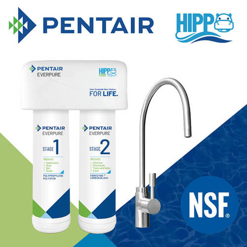 美國PENTAIR櫥下雙管生飲淨水設備F2200+基本安裝  |產品專區|淨水器設備
