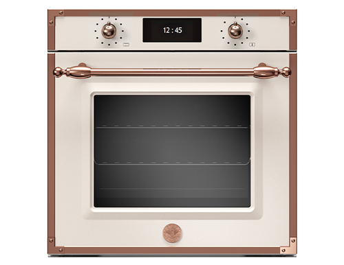 Bertazzoni博塔隆尼F6011HERVPTAC 象牙白/玫瑰金框 嵌入式蒸烤箱-嘉儀代理  |產品專區|進口烤箱|Bertazzoni烤箱