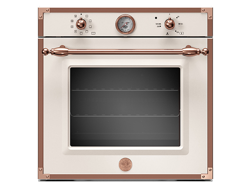 Bertazzoni博塔隆尼F609HEREKTAC 象牙白/玫瑰金框 嵌入式電烤箱-嘉儀代理產品圖