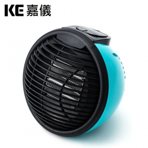 KE嘉儀輕巧型PTC陶瓷電暖器 藍色 KEP-08B示意圖