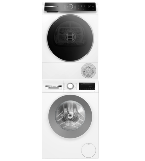 BOSCH博世 10公斤去漬抗敏洗衣機+9公斤除皺熱泵式乾衣機 (WGA15200TC+WQB245A0TC)+基本安裝